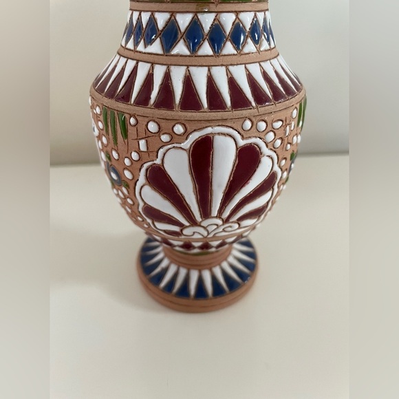 Handcrafted Greek Mythology Multicolor Pottery Home Decor Vase - Picture 9 of 13